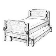 Woodcraft Project Paper Plan To Build Trundle Bed - Material Not Included