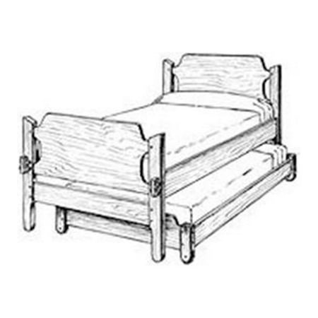 Woodcraft Project Paper Plan To Build Trundle Bed - Material Not Included