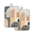 thumbnail image 7 of Yayeee Pot Holders Kitchen Heat Resistant with Pocket 7"x9.8" Cotton Oven Cooking Hot Pads, Abstract Shapes, 7 of 7