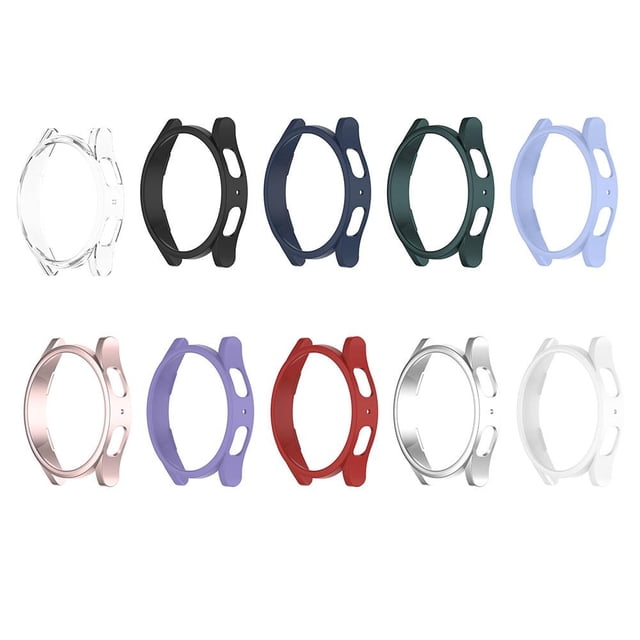 Marco de carcasa de reloj de cubierta de parachoques de PC duro para Galaxy Watch5 Watch4 40 mm (púrpura)