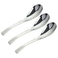 thumbnail image 3 of 3pcs Stainless Steel Spoon Meal Spoon Soup Spoon Rice Spoon Thickening Spoon Tableware Food Serving Spoons (Small Size), 3 of 5