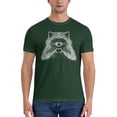 thumbnail image 3 of Love Raccoon Men'S Basic Short Sleeve T-Shirt Dark Green Medium, 3 of 5