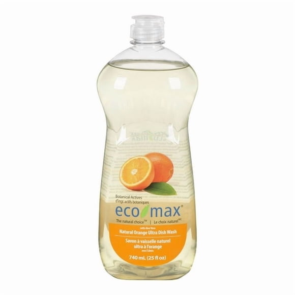 Eco-Max Orange Naturel Ultra Nettoyant à Vaisselle 740 ml