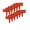 Red, variant on Imitation Stone Garden Fence, Plastic Retaining Edging Border, Cobbled Effect Landscape Decor Interlocking Decorative Panels Flower Bed Path Lawn Outdoor Picket Yard Grass Edge (Grey, 20PCS)