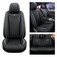 thumbnail image 2 of Tuqiang Car Seat Covers Full Set Leather for Mercedes-Benz for ML450 1998-2016 Automotive-Grade Seat Covers - 5 Seat Set, Waterproof Black, 2 of 7