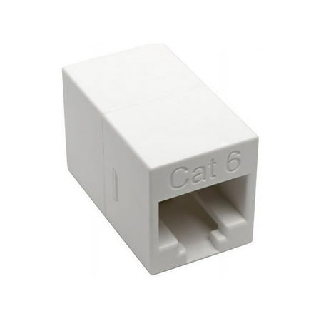 UPC: 0037332203410 | Tripp Lite Cat6 Straight-Through Modular In-Line Coupler Compact F/F TAA (N234-001-WH)