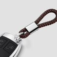 thumbnail image 5 of Llavero de cuero tejido a mano, llavero de coche, regalo para hombres y mujeres, madre TUNC Sencillez, 5 of 5