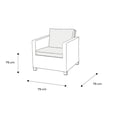 thumbnail image 5 of Set de Sala Muebles de Jardín Naterial 1 Sofá 2 Sillones 1 Mesa de Centro Tipo Ratán con Cojines Modelo Medena, 5 of 5