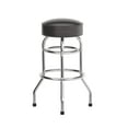 thumbnail image 6 of Emma + Oliver Dark Brown Swivel Seat Double Ring Bar Stool, 6 of 9