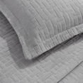 thumbnail image 3 of Superior Madrid Cotton Matelasse Bedspread Set, Full, Gray, 3 of 5