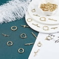 thumbnail image 7 of 18K Gold Toggle Clasps 24 Sets Hook Ring Toggle Oval Ring Jewelry Clasps Rhombus T-bar Closure Clasps OT End Clasps Connectors Bar and Ring Clasps for Jewelry Bracelet Necklace Making diy, 7 of 7