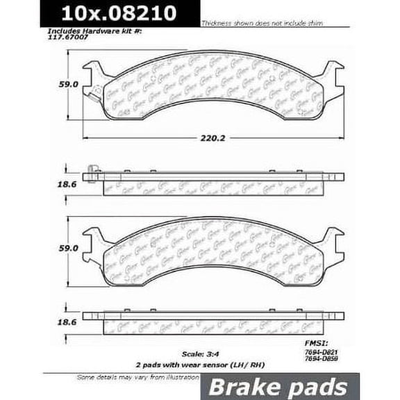 Centric Parts - Ceramic Pads