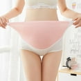 thumbnail image 3 of TNDBKQWR Plus Size for Women Clearance Maternity Underwear No Show Womens Cotton Briefs Underwear Pregnant Panties Women’s Panties, Pink, 4XL, 3 of 4