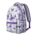 thumbnail image 2 of Stylish Small Backpack for School with Colorful Butterfly and Tropical Flowers, Lightweight Travel Backpack for Daily Commute, 2 of 6