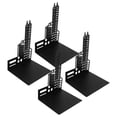 thumbnail image 2 of Sujetalibros de metal, 4 soportes para libros, sujetalibros arquitectónicos, soportes para estantes, buen funcionamiento Jadeshay A, 2 of 8