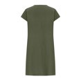 thumbnail image 5 of Zunfeo Cotton Linen Dress for Women Casual Pleated Summer Sundress Beach Vacation Boho Dress Green XL, 5 of 8