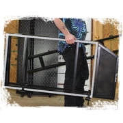 DJ Booth Tabletop With 8FT Lighting Truss Stand Package by FAT TOAD - Foldable Panel Portable Stage by