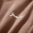 thumbnail image 4 of Women's Fall Winter Thickened Flannel Solid Color Crew Neck Long Sleeve Loungewear Top for Home Daily Wear, 4 of 4