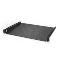 thumbnail image 1 of AC Infinity Vented Cantilever 1U Universal Rack Shelf, 14" Deep, for 19" Equipment Racks. Heavy-Duty 2.4mm Cold Rolled Steel, 60l, 1 of 6