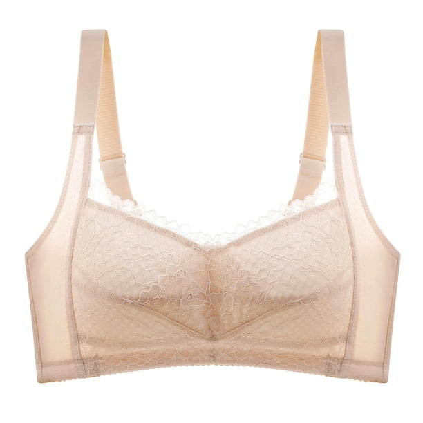 Señoras Cómodo Transpirable Sin Anillo de Acero Encaje Sexy Aparece Pequeño Ajuste Levante Sujetador Mujer Ropa Interior Fridja nalpqowj32251