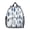Geometric Leaf White, variant on Geometric Diamond Black Pattern Backpack for School, Cute School Bag with Adjustable Shoulder Straps and Padded Back, 13.8"x11.4"x6"