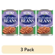 (3 pack) Heinz Premium Vegetarian Beans in Rich Tomato Sauce with No Meat, 16 oz Can