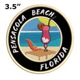 thumbnail image 2 of Happy Hour! At Pensacola Beach, Florida USA 3.5 Inch Iron Or Sew On Embroidered Fabric Badge Patch Ocean Beach, Salt Life Iconic Series, 2 of 2