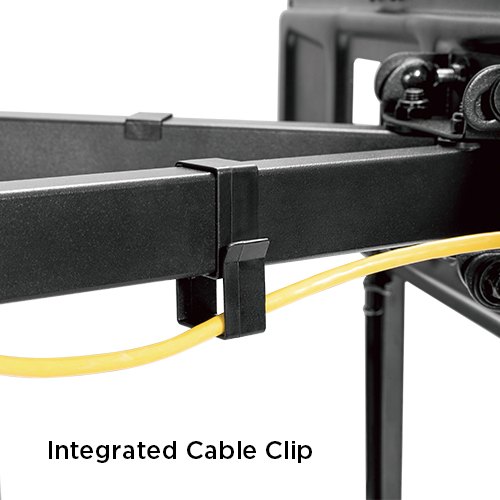 Full-Motion Dual-Arm TV Wall Mount: 37"-80" Screens