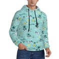 thumbnail image 2 of Salouo Hawaiian Style Pattern Men's Fall Hoodie Sweatshirt,Sport Hoodie with Pockets for Men Pullover Casual Hooded Sweatshirt-X-Large, 2 of 7