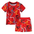 thumbnail image 2 of Toddler Boy Clothes Baby Boys Set Kids Spring Summer Cotton Elastic Printed Short Sleeved Basketball 18-24 Months 2t 3t 4t 5t 6t Tops+Shorts Outfits Boys' Clothing Sets with Pocket 2-Piece, 2 of 9