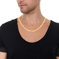 thumbnail image 3 of Floreo 10k Yellow Gold 5.7mm Solid Clasic Figaro Necklace, 3 of 4