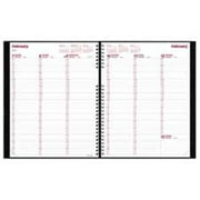 Rediform Office Products REDCB950CBLK Weekly Planner- Hardcover- Weekday Schedule- 11in.x8-.50in.- Black