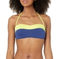 thumbnail image 3 of Seafolly Women's Standard Spliced Bustier Bandeau Bikini Top Swimsuit, in The Loop Blue Opal, 10 US, 3 of 3
