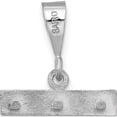 thumbnail image 5 of 14K White Gold 14Kw Large Brushed Diamond Cut Number Top Charm (6.86 X 16.19) Made In United States wlgtop, 5 of 6