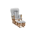 thumbnail image 2 of Suite Bebe Contempo Nursery Glider with Ottoman, Walnut Wood and Dove Gray Fabric, 2 of 8