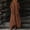 Coffee, variant on QUNYINEY Spring Dresses for Women Long Solid 3/4 Sleeve Cotton Linen A Line Dress Flowy Loose Fit Casual V Neck with Pockets Dresses