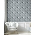 thumbnail image 5 of Ambesonne Vintage Peel & Stick Wallpaper for Home, Art Flowers Romantic Summer, 13"x72", Pale Blue Grey and Marigold, 5 of 6
