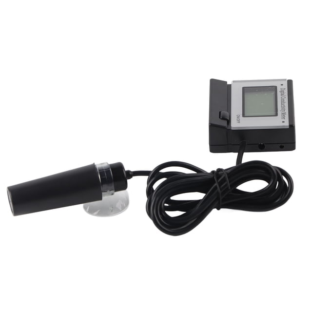 EC Monitor, EC Meter LED Display High Reliability 0-199.9mS/cm Range Practical To Use For Aquariums For Laboratories For Water Treatment For Aquaculture EU Plug 230V-240V,UK Plug