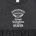 thumbnail image 4 of Inktastic Handpicked for Earth by My Great Grandma in Heaven Girls Baby Dress, 4 of 5