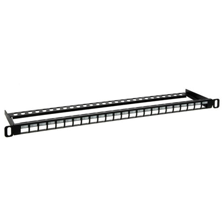 Monoprice 24-port Blank Keystone UTP Patch Network Panel  UL Listed  Half-U  with Wire Support Bar (TAA) price history on PriceWatchPro