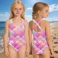 thumbnail image 3 of Kids Girls Bathing Suits sleeveless Bathing Suit 1 Piece Cozy Bathing Suit Size 7-8 Years Girls Clothes, 3 of 5