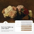 thumbnail image 3 of VIOLABBEY Wall Art Framed Gold, Moody Floral Dark Academia Decor, Pink Vintage Oil Painting Flowers Print Botancical Canvas, Retro Aesthetic Artwork for Living Room Bedroom Office Hallway, 8x10 inch, 3 of 6