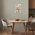 thumbnail image 2 of ZHONGYUTONG Peony Wall Art Pink Flower Canvas Vintage Blossom Floral Pictures Elegant Peony Painting for Living Room Decor Framed (24.00" x 36.00"), 2 of 5