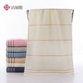 thumbnail image 5 of Nvzi toallas de algodón puro, toalla de mano de algodón suave para el hogar, súper suave, muy absorbente para ducha, piscina, toalla de mano de 27,56 x 13,39 pulgadas (marrón), 5 of 5