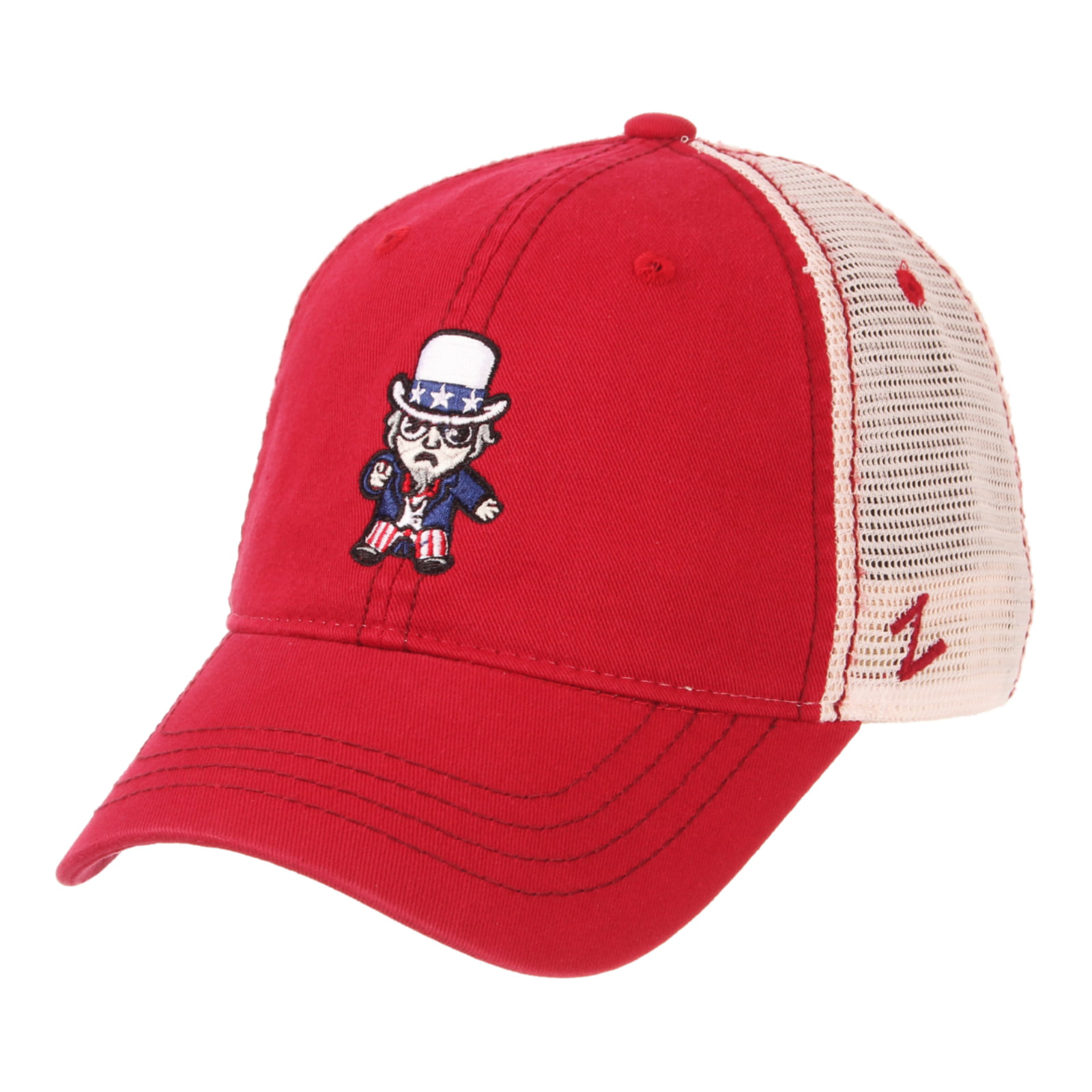 USA Uncle Sam Tokyodachi Fourth of July Zephyr Red Mesh Snapback Slouch Hat  Cap