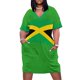 thumbnail image 1 of Vestido holgado con bolsillo y bandera de Jamaica traje de verano para mujer ropa de verano para mujer vestidos de verano para mujer, 1 of 7