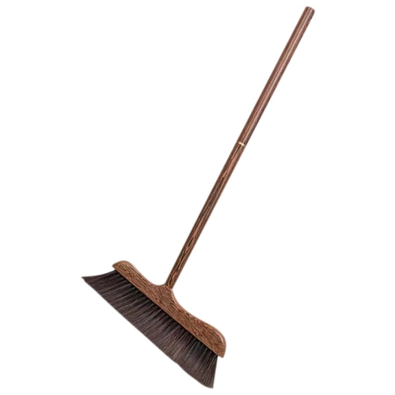 Beaupretty Wooden Decking Broom with Soft Bristle Brush for Gentle Floor Cleaning and Patio Use