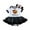 Grey, variant on Halloween Baby Clothes for Girls Pumpkin Print Outfits Short Sleeve Tutu Dress Headband 2pcs Rompers Jumpsuit (Gold, 6-12 Months)