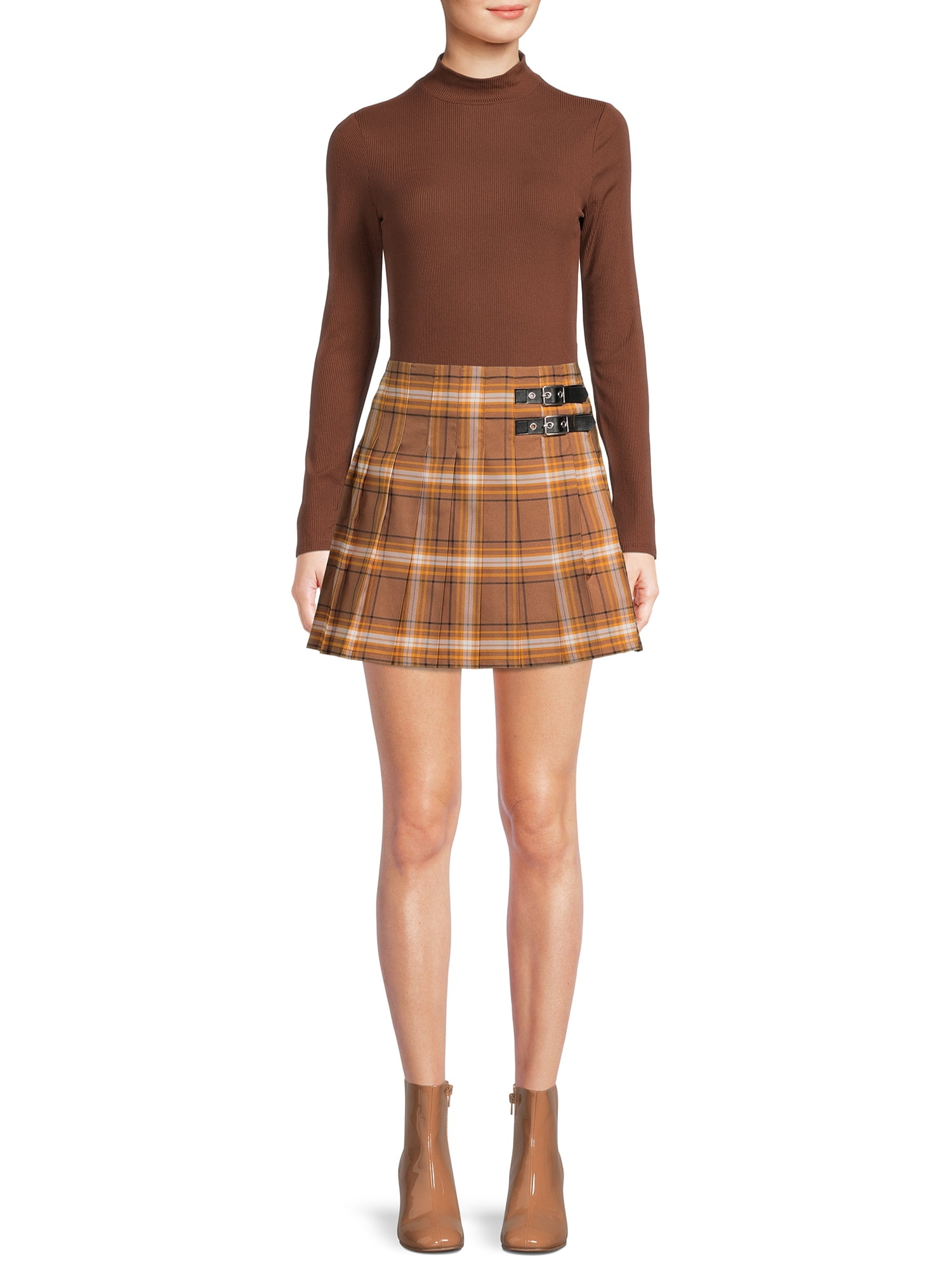 No Boundaries Juniors' Pleated Skirt