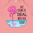 thumbnail image 4 of Inktastic Not Going to Deal with This Today- sleeping flamingo Boys or Girls Baby Bodysuit, 4 of 5